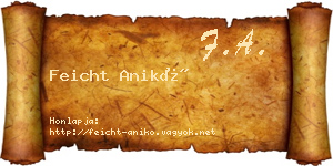 Feicht Anikó névjegykártya